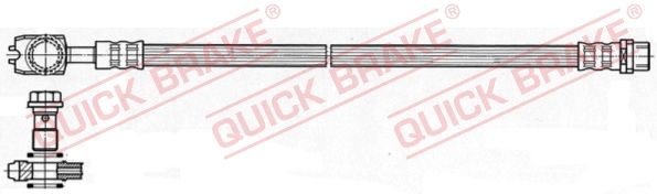 Купити 50.048X QUICK BRAKE Гальмівний шланг Audi A4 (B6, B7)