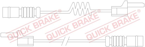 Купить WS 0169 A QUICK BRAKE Датчик износа тормозных колодок Mercedes T2
