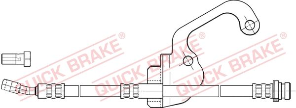 Купить 50.838X QUICK BRAKE Тормозной шланг Hyundai