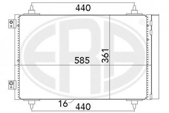 Купить 667016 ERA Радиатор кондиционера Скудо (1.6 D Multijet, 2.0 D Multijet)