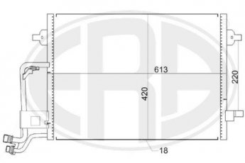 Купить 667153 ERA Радиатор кондиционера Суперб (1.8, 1.9, 2.0, 2.5, 2.8)