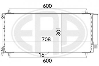 Купити 667135 ERA Радіатор кондиціонера Peugeot 407 (2.2 HDi, 2.2 HDi 170)