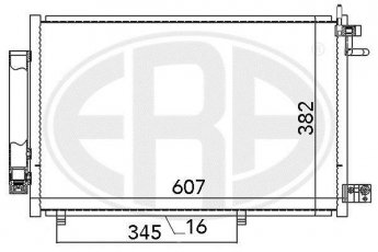 Купить 667031 ERA Радиатор кондиционера Фиеста 6 (1.2, 1.4, 1.6)