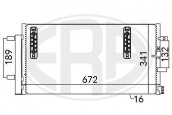 Купити 667048 ERA Радіатор кондиціонера Ауді А7 (2.8, 3.0, 4.0)