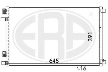Купить 667021 ERA Радиатор кондиционера Меган 2 (1.4, 1.5, 1.6, 1.9, 2.0)