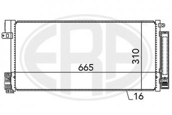 Купить 667004 ERA Радиатор кондиционера Punto Grande (0.9, 1.2, 1.4, 1.6, 1.9)