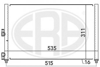 Купити 667024 ERA Радіатор кондиціонера Пунто 1.9 JTD