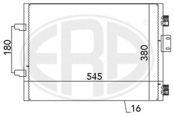 Купить 667113 ERA Радиатор кондиционера Клио 2 1.5 dCi