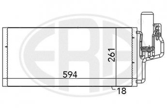 Купити 667100 ERA Радіатор кондиціонера Combo (1.7 DI 16V, 1.7 DTI 16V)