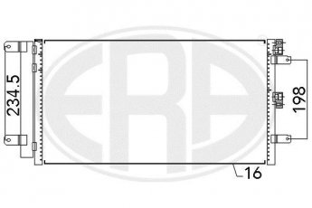 Купить 667109 ERA Радиатор кондиционера Doblo (1.4, 1.6 16V)