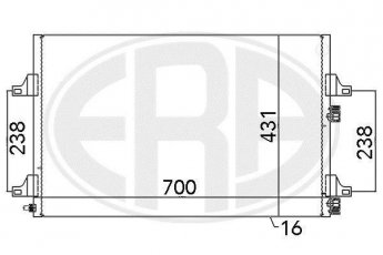 Купить 667106 ERA Радиатор кондиционера Эспейс 4 (1.9, 2.0, 2.2, 3.0, 3.5)