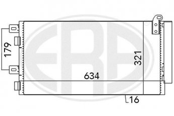 Купить 667051 ERA Радиатор кондиционера Cooper (1.4, 1.6)