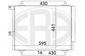Купити 667063 ERA Радіатор кондиціонера Експерт 2.0 16V