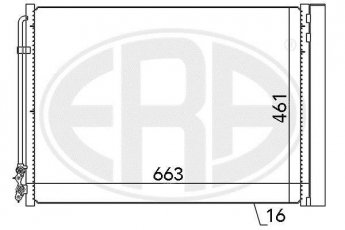 Купить 667079 ERA Радиатор кондиционера БМВ Ф10 (Ф07, Ф10, Ф11, Ф18) (2.0, 3.0)
