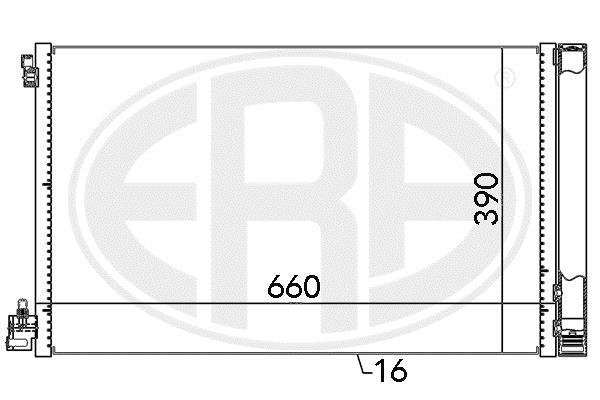 Купити 667049 ERA Радіатор кондиціонера Malibu (2.0 D, 2.4)