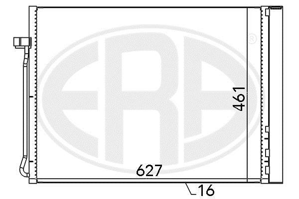 Купити 667102 ERA Радіатор кондиціонера БМВ Х6 (Е71, Е72, Ф16) 3.0