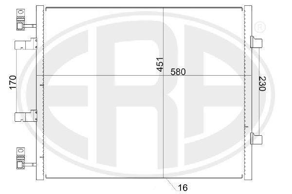 Купить 667156 ERA Радиатор кондиционера Примастар (dCi 120, dCi 90)