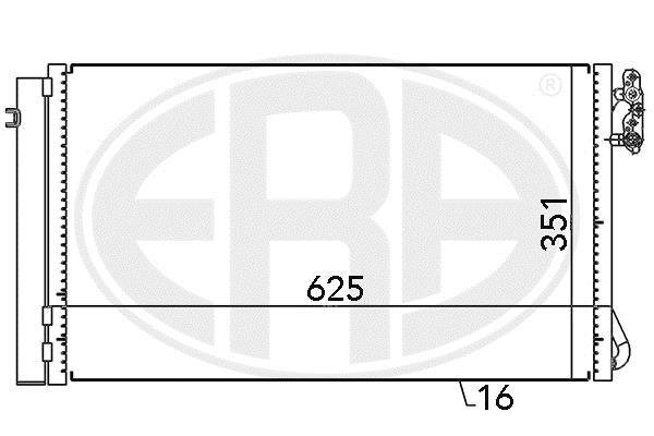 Купить 667104 ERA Радиатор кондиционера БМВ Е90 (Е90, Е91, Е92, Е93) (2.0, 3.0)