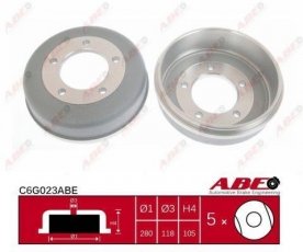 Купить C6G023ABE ABE Тормозной барабан Mazda 626 2.0