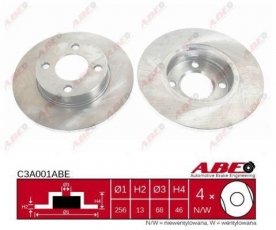 Купить C3A001ABE ABE Тормозные диски Ауди 100 (1.6, 1.8, 1.9, 2.0, 2.1)