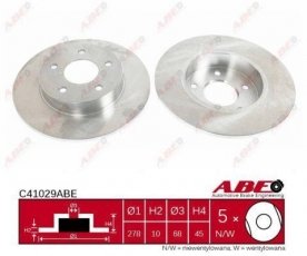 Купить C41029ABE ABE Тормозные диски Almera V10 (1.8, 2.0, 2.2)