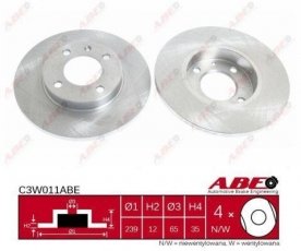 Купить C3W011ABE ABE Тормозные диски Джетта (1, 2) (1.3, 1.5, 1.6, 1.8)