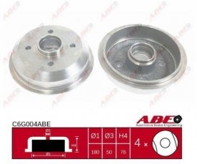 Купить C6G004ABE ABE Тормозной барабан Эскорт (5, 6, 7) (1.3, 1.4, 1.6, 1.8)