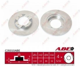 Купить C35010ABE ABE Тормозные диски Lancer (1.2, 1.3, 1.5)