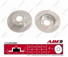 Купить C31084ABE ABE Тормозные диски Micra (1.4 i 16V, 1.5 D)