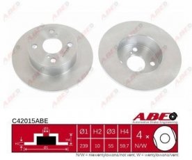 Купить C42015ABE ABE Тормозные диски Corolla 110 (1.3, 1.4, 1.6)