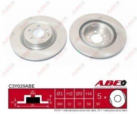 Купить C3Y029ABE ABE Тормозные диски Chrysler 300 (5.7, 6.1 SRT8)