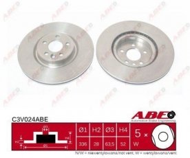 Купить C3V024ABE ABE Тормозные диски ХС70 (2.4, 3.0, 3.2)