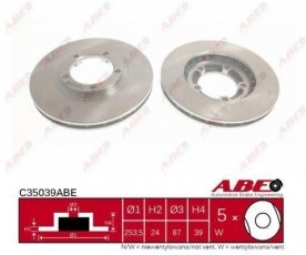 Купить C35039ABE ABE Тормозные диски L300 (2.0, 2.4, 2.5)