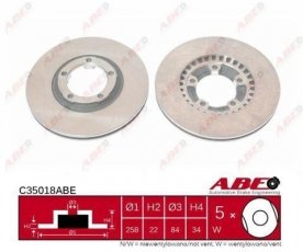 Купить C35018ABE ABE Тормозные диски L200 (1.6, 2.0, 2.4, 2.5)