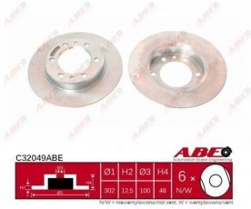 Купить C32049ABE ABE Тормозные диски Hilux (2.0, 2.4 D 4WD)