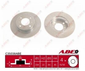 Купить C35038ABE ABE Тормозные диски Lancer (1.3, 1.3 16V)