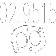 Купить 02.9515 MTS Прокладки глушителя Alfa Romeo 146 (1.4, 1.6, 1.7, 2.0)