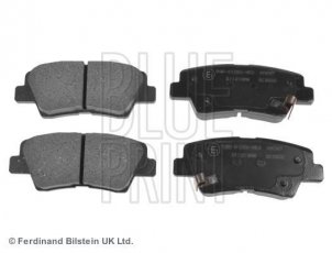 Купить ADG042109 BLUE PRINT Тормозные колодки задние Hyundai с звуковым предупреждением износа