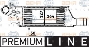 Купить 8ML 376 723-201 Behr Hella Интеркулер Combo (1.7 DI 16V, 1.7 DTI 16V)