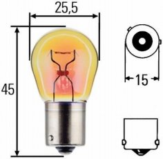 Купить 8GA 006 841-241 Behr Hella - Лампа накаливания, фонарь указателя поворота, Лампа накаливания, фонарь указателя поворота HELLA