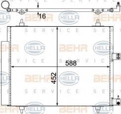 Купити 8FC 351 305-221 Behr Hella Радіатор кондиціонера Expert 2.0 16V