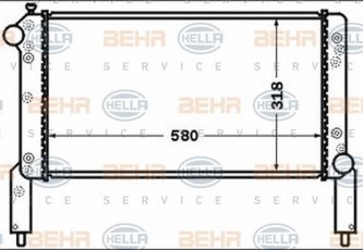 Купити 8MK 376 767-671 Behr Hella Радіатор охолодження двигуна Doblo (1.2, 1.2 16V)