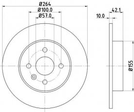 Купити 8DD 355 110-271 Behr Hella Гальмівні диски Комбо (1.2, 1.4, 1.6, 1.7)