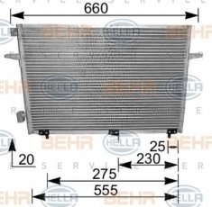 Купить 8FC 351 036-251 Behr Hella Радиатор кондиционера Scorpio 2 (2.0, 2.3, 2.5, 2.9)