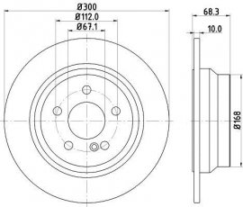 Купить 8DD 355 108-841 Behr Hella Тормозные диски CL-Class CLS (2.0, 2.1)