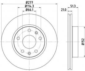 Купити 8DD 355 127-781 Behr Hella Гальмівні диски Фрілендер (1.8, 2.0, 2.5)