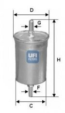 Купить 31.515.00 UFI Топливный фильтр  Punto (1.1, 1.2, 1.4, 1.6)