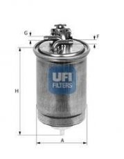 Купить 24.400.00 UFI Топливный фильтр  Felicia 1.9 D