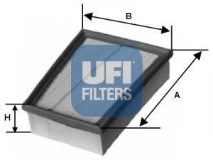 Купить 30.133.00 UFI Воздушный фильтр  Roomster (1.4 TDI, 1.9 TDI)