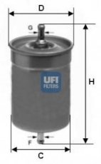 Купить 31.500.00 UFI Топливный фильтр  Scudo 1.6